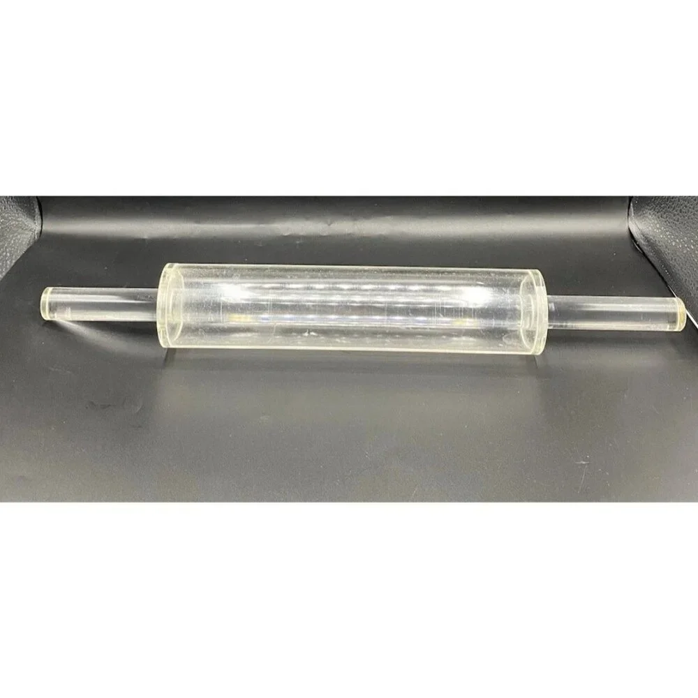 Rialto Clear Acrylic Rolling Pin Made in Italy Vintage Kitchen Baking Tool HTF